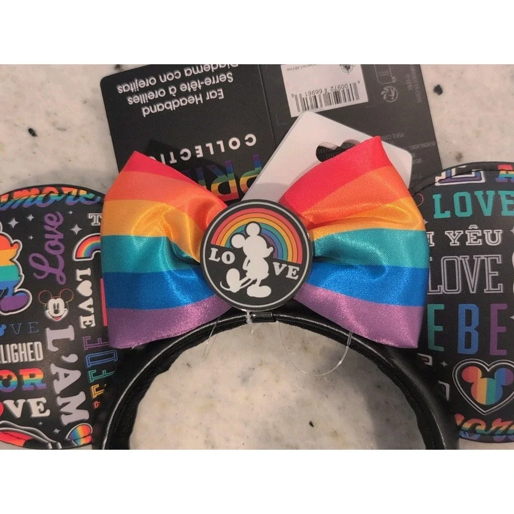 Disney Parks Pride Collection LOVE Rainbow Ears Headband - New with Tags